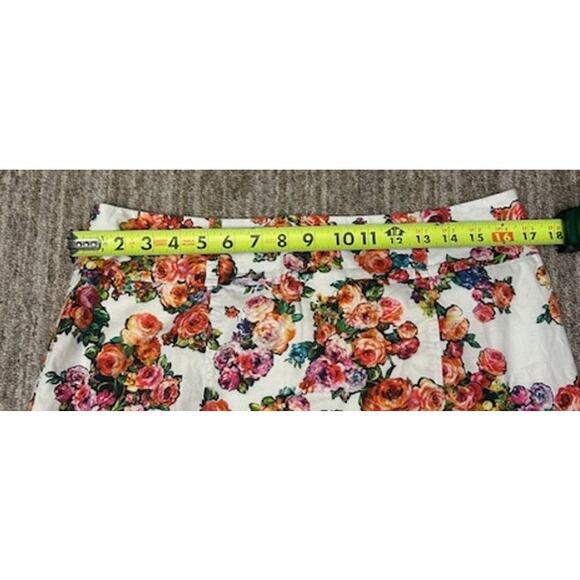 Review Spring Rosy White Short Lined Cotton Polyester Zipper Closure Skirt SZ 14 - Picture 3 of 8